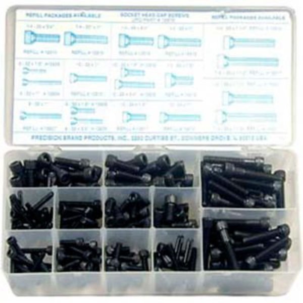 Sarjo Industries Metric Hex Cap Screw Kit - Large Drawer Assortment - Grade 10.9 - M6 to M12 - 28 Items, 655 Pcs FK58220